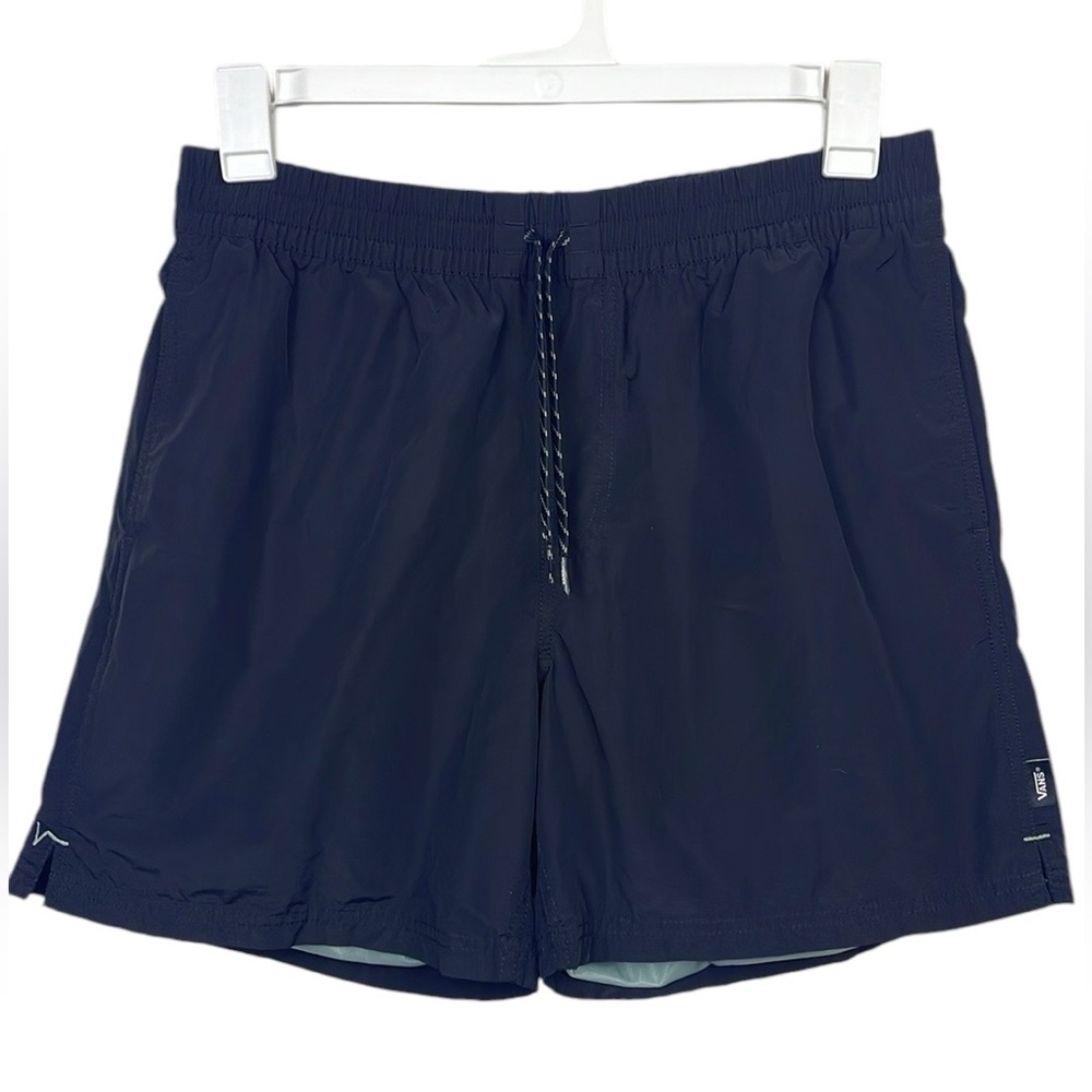 🏁 EUC VANS OFF THE WALL Relaxed Fit Black Swim Trunk Men’s Size L